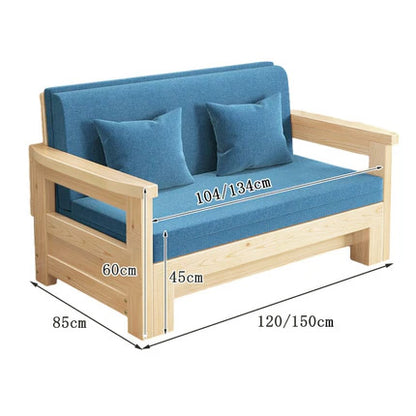 木製ソファベッド　伸長式ベッド　すのこベッド　ソファベット　パイン材　コンパクト　省スペース　一人掛け　二人掛け　ナチュラル　カスタマイズ可能　chickagu