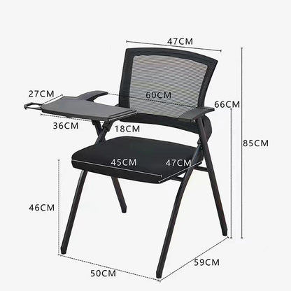 人間工学　シートテーブル付き　アームレスト　チェア　オフィスチェア　メッシュ　安定性　キャスター　快適　機能的　ブラック　BGY-C061