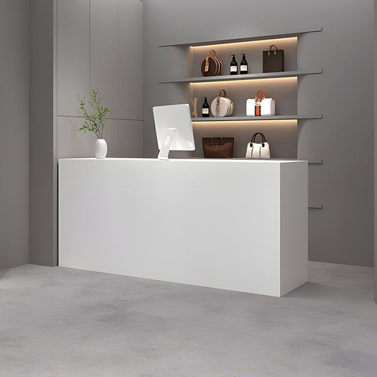 受付カウンター レジカウンター カウンターデスク カウンター キャビネット 引き出し付き キーボードトレイ付き ブラック ホワイト カスタマイズ可能