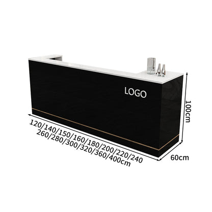 高級感　キーボードトレイ付き　ホワイト　カスタマイズ可能　受付カウンター　レジカウンター　カウンター　受付台　カスタマイズ可能　JDT-S044