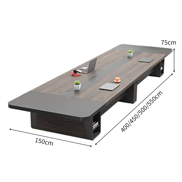 オフィスデスク　応接テーブル　会議テーブル　会議室　幅広い　バイカラー　厚い天板　コンセント　キャビネット　電源ポート　安定性　落ち着き　上質　高級感　カスタマイズ可能　HYZ-C007　chickagu