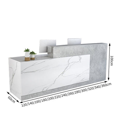 作業台　お洒落　鍵付き　荷物置き　レジカウンター　レジ台　引き出し付き　カウンター　レジ　業務用　飲食店　シンプル　マーブル　カスタマイズ可能　JDT-T034　