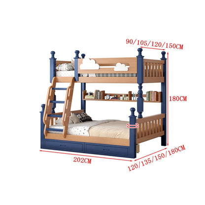 二段ベッド　ベッド　分離　子供用　すのこ　丈夫　高耐荷重　安定性　階段　収納　引き出し　分類収納　カスタマイズ可能　CHICKAGU