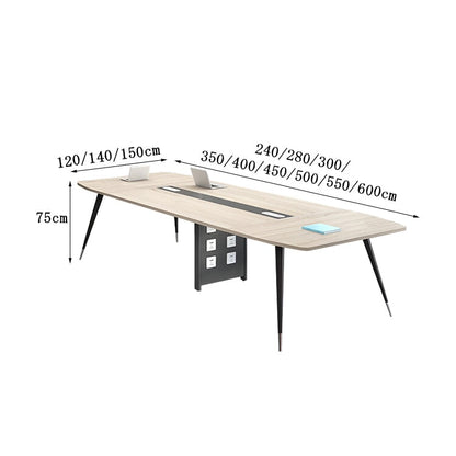 研修用テーブル　商談テーブル　会議テーブル　広い天板　中間脚　コンセント後付け可能　配線ボックス　炭素鋼脚　エコ板材　厚み　丈夫　安全無臭　ミニマル　洗練　簡素　HYZ-C080 chickagu
