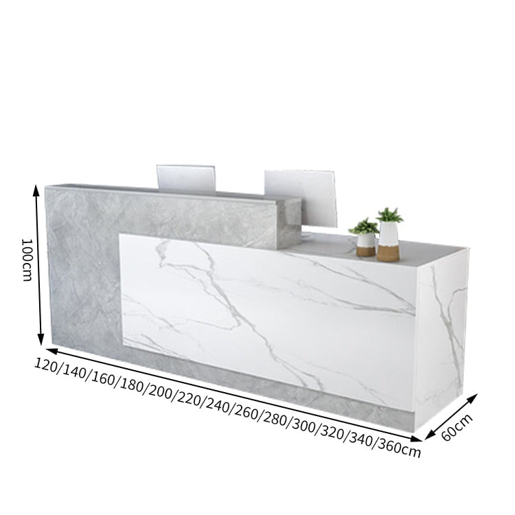 作業台　お洒落　鍵付き　荷物置き　レジカウンター　レジ台　引き出し付き　カウンター　レジ　業務用　飲食店　シンプル　マーブル　カスタマイズ可能　JDT-T034　