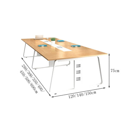 研修用テーブル　商談テーブル　会議室　大サイズ　パーティクルボード　耐水性　スチールフレーム　安定性　高耐荷重　配線ボックス　清潔感　モダン　シンプル chickagu