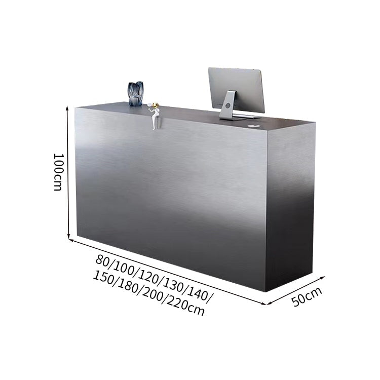 受付カウンター　受付　受付台　カウンター　レジ台　引き出し　オープン収納　扉付き収納　大容量　安全無臭　耐久性　配線穴キャップ　実用　モダン　洗練　カスタマイズ可能　JDT-K099