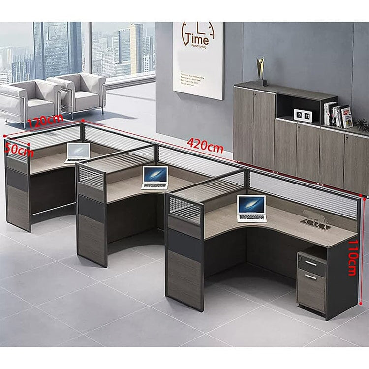 デスク　オフィスデスク　ワークデスク　高級感　トップパネル付き　配線孔付き　ロック付き  BGZ-405