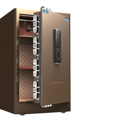 金庫　スチール金庫　業務用　焼付塗装　指紋認証　パスワード解錠　モバイル通知機能　通報機能　プッシュンつまみ　遠隔解錠　ブラック　ブラウン　BXG-010