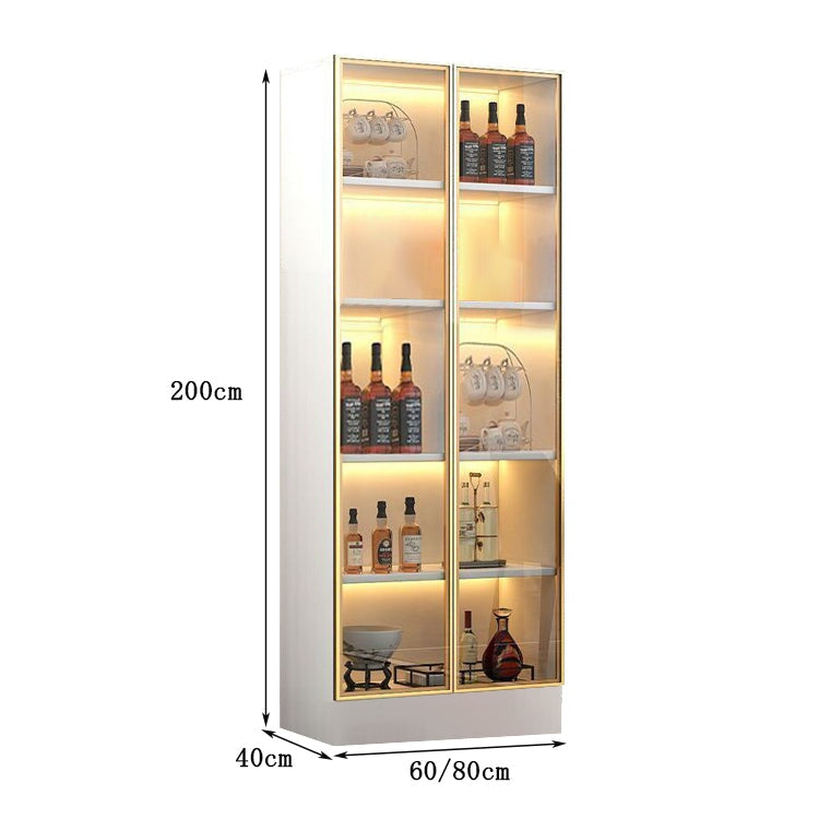 キッチン収納　リビング収納　木製棚　収納棚　ワインラック　ワイン棚　ワイン収納 　LEDライト　オシャレ　ブラック　SNG-015
