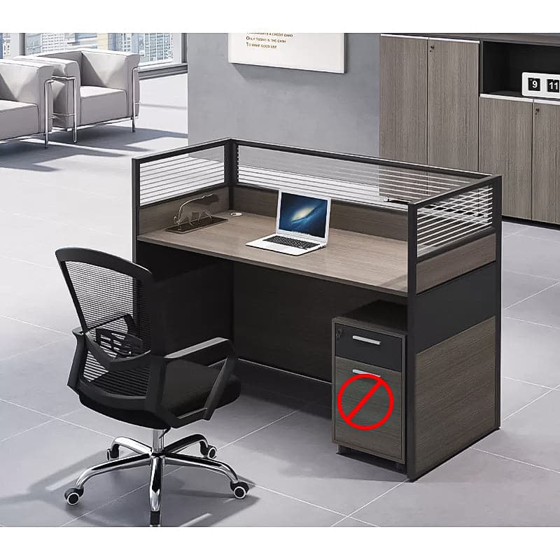 デスク　オフィスデスク　ワークデスク　高級感　トップパネル付き　配線孔付き　ロック付き  BGZ-405