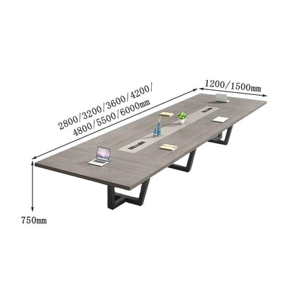 会議テーブル　ミーティングテーブル　商談テーブル　長方形テーブル　長机   高耐荷重　おしゃれ　ウォールナット　カスタマイズ可能　HYZ-C025