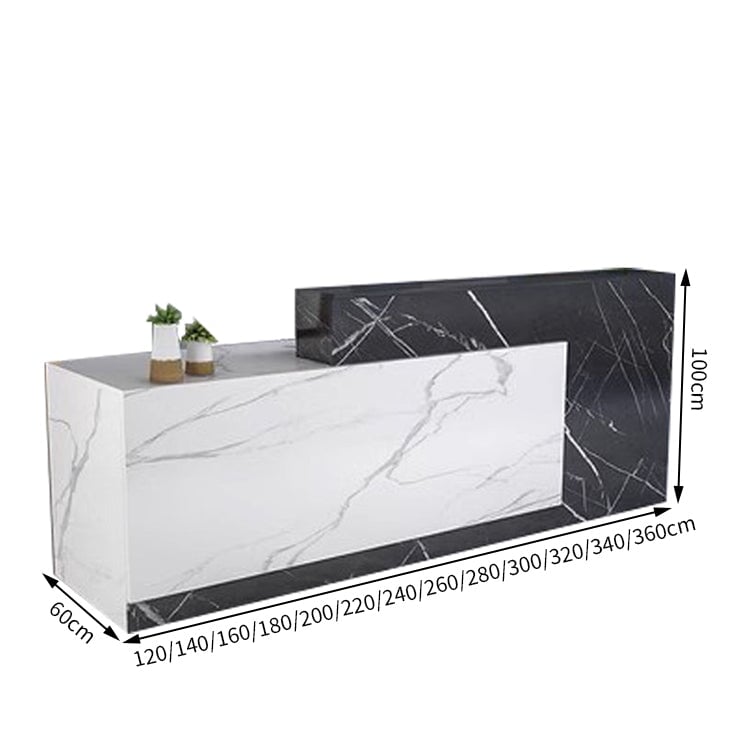 作業台　お洒落　鍵付き　荷物置き　レジカウンター　レジ台　引き出し付き　カウンター　レジ　業務用　飲食店　シンプル　マーブル　カスタマイズ可能　JDT-T034　