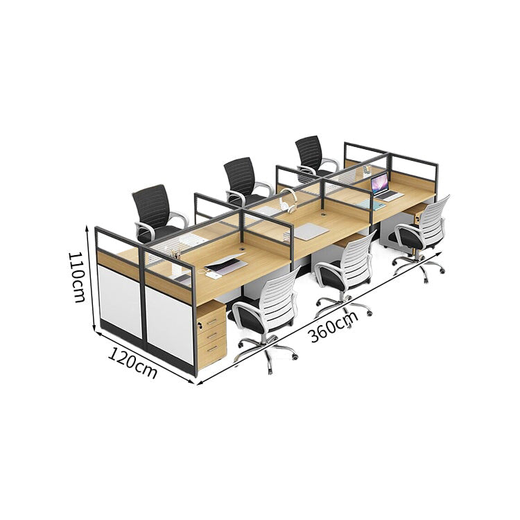 厚い板材　丈夫　チェスト　移動可能　配線穴キャップ　パーティション　デスク　オフィスデスク　事務所用　引き出し　錠付き　シンプル　機能的　ホワイト　ウォールナット　BGZ-006