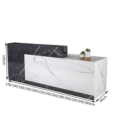 作業台　お洒落　鍵付き　荷物置き　レジカウンター　レジ台　引き出し付き　カウンター　レジ　業務用　飲食店　シンプル　マーブル　カスタマイズ可能　JDT-T034　