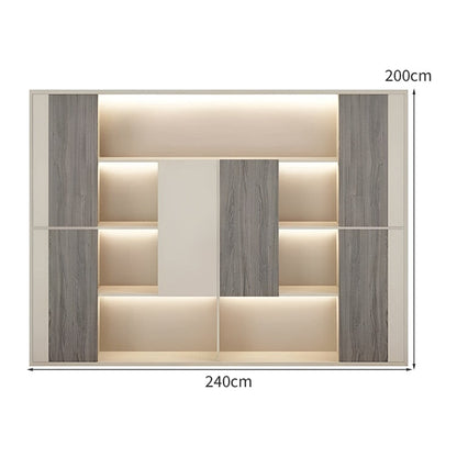 エグゼクティブデスク　オフィスデスク　役員机　ダイヤル錠　キャスター付き　排気口付き　L字型　配線ボックス付き　ブラウン　カスタマイズ可能　LBZ-K-040 