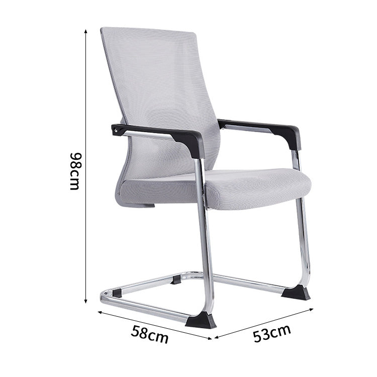 ワークチェア　チェア　人間工学　高反発ウレタンフォーム　アーチ型脚部　広いヘッドレスト　ナイロン構造　金属脚　落ち着いた　メッシュ素材　BGY-S093