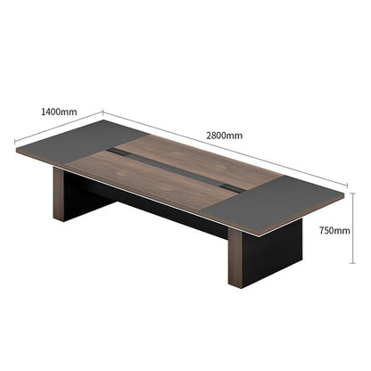 会議テーブル　ミーティングテーブル　商談テーブル　長方形テーブル　高耐荷重　パネル脚　木目調　カスタマイズ可能　CHICKAGU
