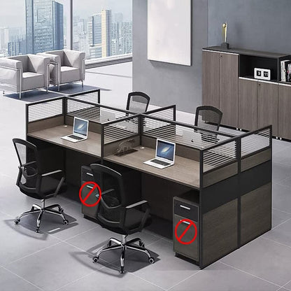 デスク　オフィスデスク　ワークデスク　高級感　トップパネル付き　配線孔付き　ロック付き  BGZ-405