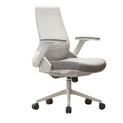 オフィスチェア　オフィス　チェア　昇降式アームレスト　人間工学　ヘッドレスト　高密度ウレタンフォーム　ナイロン製五本脚ベース　静音キャスター   BGY-480