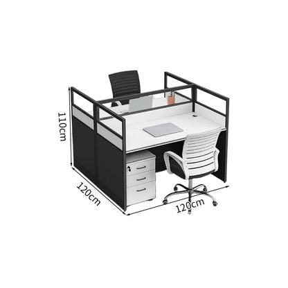 厚い板材　丈夫　チェスト　移動可能　配線穴キャップ　パーティション　デスク　オフィスデスク　事務所用　引き出し　錠付き　シンプル　機能的　ホワイト　ウォールナット　BGZ-006