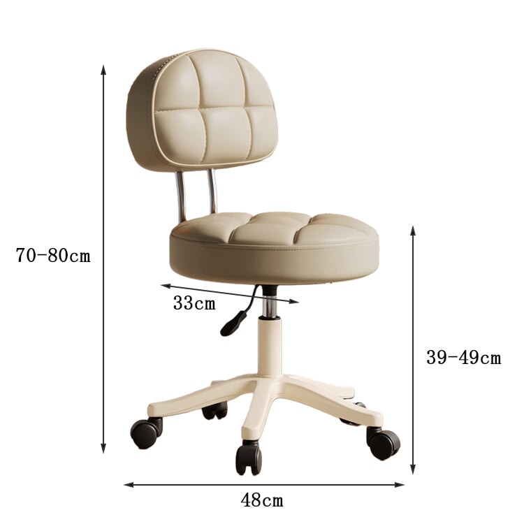インドアチェア　チェア　ワークチェア　作業用　化粧用　一人掛け　昇降回転　革　ウレタン　ふっくら　クッション性　キャスター　モダン　心地よい　快適　CHICKAGU
