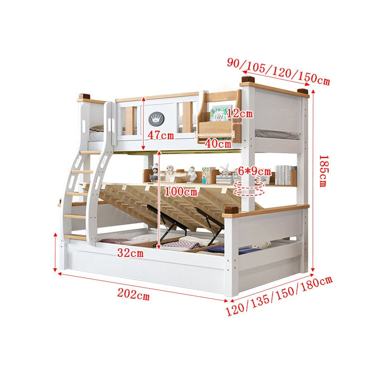 二段ベッド　二段　ベッド　子供用　エコ　天然木　すのこ　通気性　引き出し　収納棚　跳ね上げ式収納　ベッドガード　分離可能　はしご　階段　機能性　使い勝手　カスタマイズ可能　SCC-C019