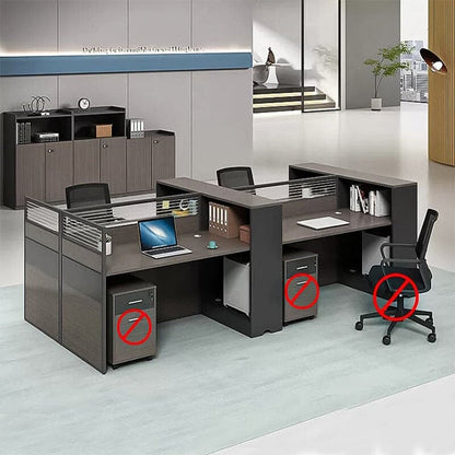 デスク　オフィスデスク　ワークデスク　高級感　トップパネル付き　配線孔付き　ロック付き  BGZ-405