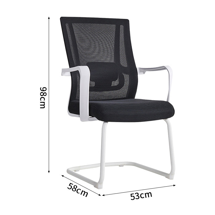 ワークチェア　チェア　人間工学　高反発ウレタンフォーム　アーチ型脚部　広いヘッドレスト　ナイロン構造　金属脚　落ち着いた　メッシュ素材　BGY-S093