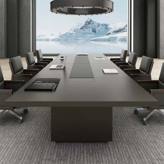 会議テーブル　ミーティングテーブル　商談テーブル　長方形テーブル　高耐荷重　大容量収納　重厚感　ウォールナット　カスタマイズ可能　CHICKAGU