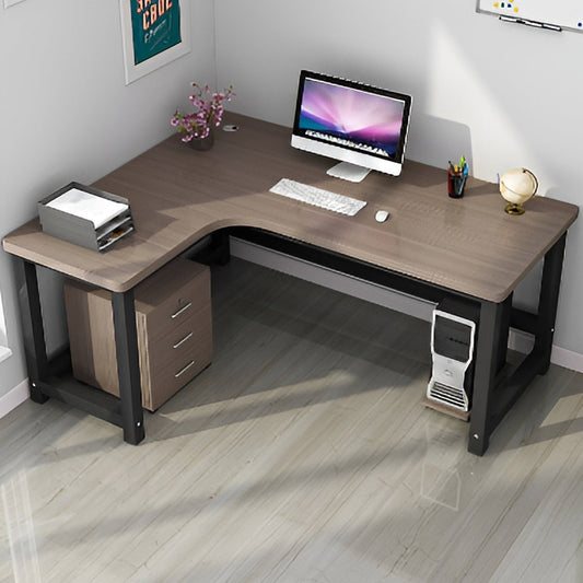 オフィスデスク 事務机 事務用デスク パソコンデスク ワークデスク デスク 配線穴 サイドキャビネット 木目調 BGZ-120