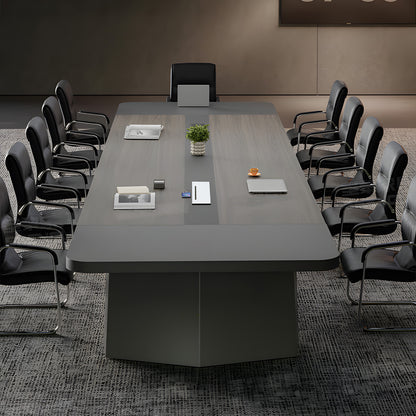 会議テーブル　ミーティングテーブル　会議室用テーブル　R加工　安定感　エコ素材　配線ボックス　木目調　スタイリッシュ　カスタマイズ可能　SL-HYZ-037