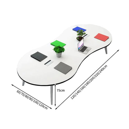 安全無臭　ミーティングテーブル　大型会議テーブル　オフィスデスク　ナチュラル　カスタマイズ可能　HYZ-T004　 