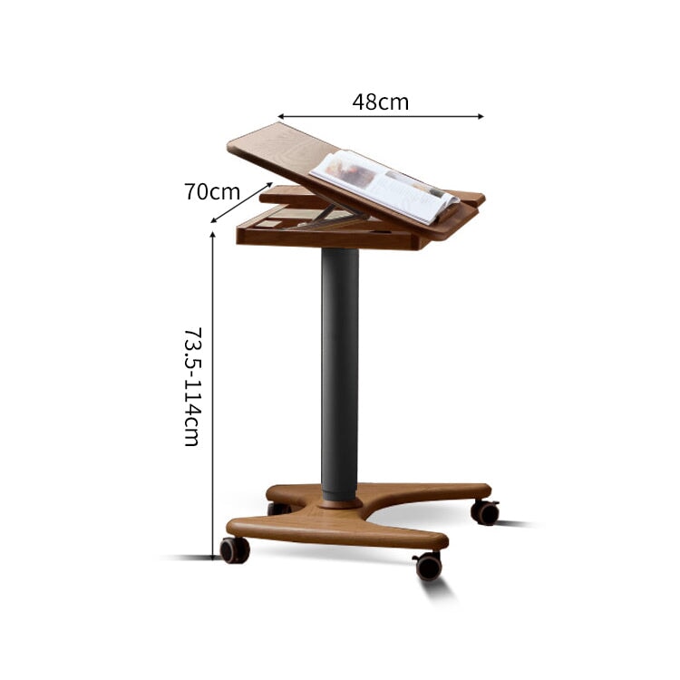 昇降　角度調節　キャスター付き　Ｈ字型ベース　安定性　天然木　頑丈　デスク　昇降デスク　サイドテーブル　コンパクト　シンプル　機能性　ナチュラル　SNZ-C023　chickagu