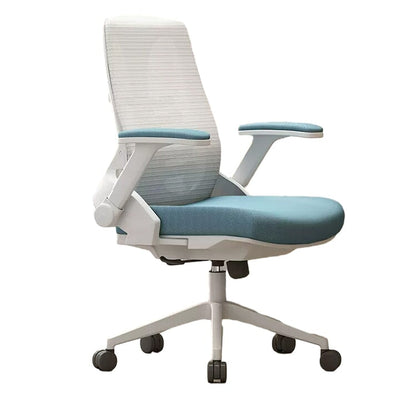 オフィスチェア　オフィス　チェア　昇降式アームレスト　人間工学　ヘッドレスト　高密度ウレタンフォーム　ナイロン製五本脚ベース　静音キャスター   BGY-480