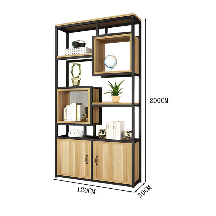 収納棚　オフィスシェルフ　リビングシェルフ　本棚　メラミン化粧板　分類収納　カスタマイズ可能　扉付き収納　SNG-C040