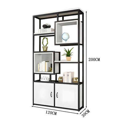 収納棚　オフィスシェルフ　リビングシェルフ　本棚　メラミン化粧板　分類収納　カスタマイズ可能　扉付き収納　SNG-C040