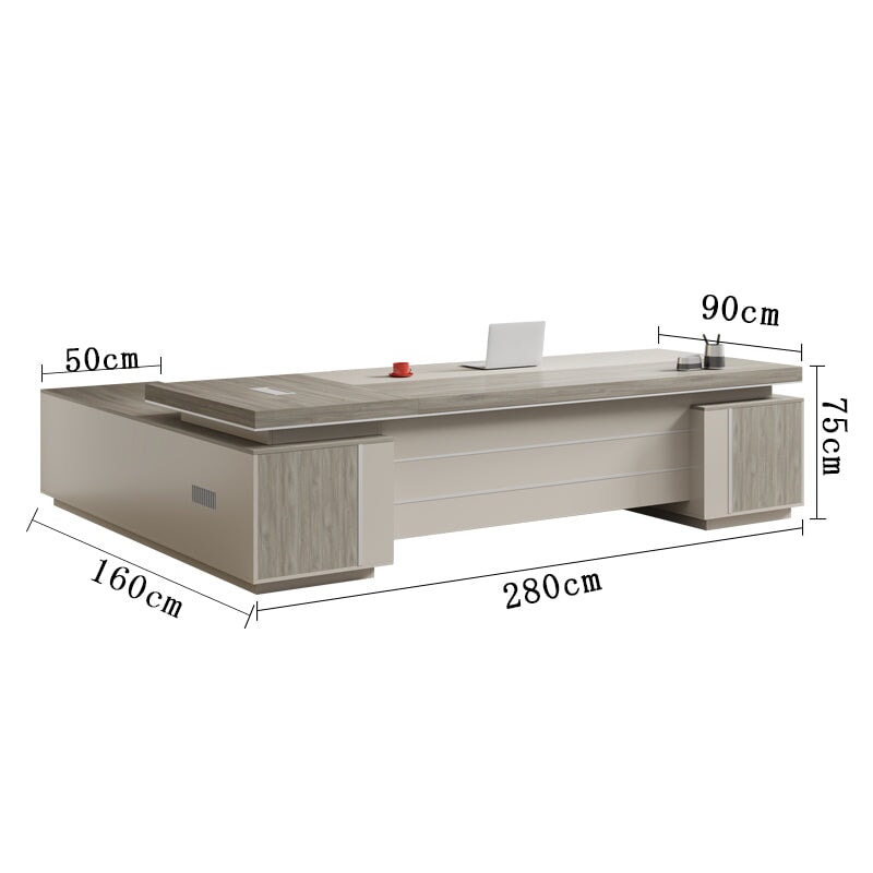 PC用通気口　幕板　重厚感　高級感　サイドキャビネット　デスク　エグゼクティブデスク　おしゃれ　インテリア性　カスタマイズ可能　LBZ-T029