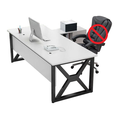 エグゼクティブデスク　社長机　オフィスデスク　つくえ　事務机　作業机　役員机 　炭素鋼    メラミン化粧板  LBZ-457