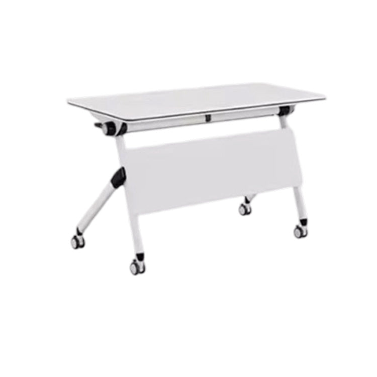 会議用テーブル　テーブル　キャスター　組み合わせ　折りたたみ　メラミン化粧板　落ち着いた　シンプル　ホワイト　カスタマイズ可能　HYZ-C084