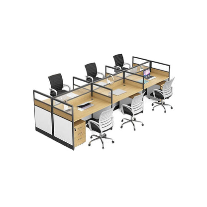 厚い板材　丈夫　チェスト　移動可能　配線穴キャップ　パーティション　デスク　オフィスデスク　事務所用　引き出し　錠付き　シンプル　機能的　ホワイト　ウォールナット　BGZ-006