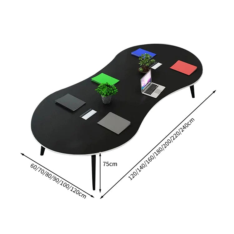 安全無臭　ミーティングテーブル　大型会議テーブル　オフィスデスク　ナチュラル　カスタマイズ可能　HYZ-T004　 