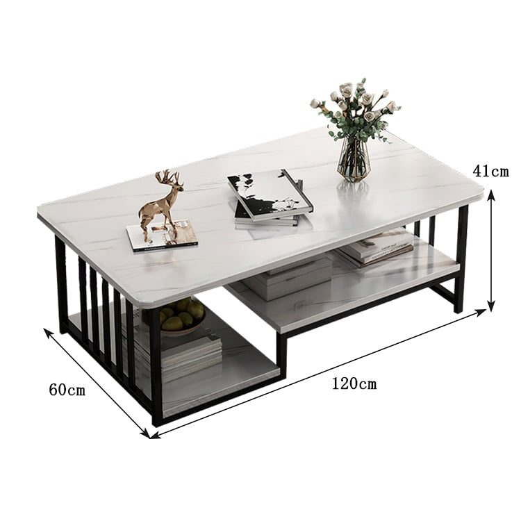センターテーブル　テーブル　茶テーブル　応接用　暗い色調　物置台　金属フレーム　台輪　丈夫　耐久性　穏やか　おしゃれ　落ち着き　SNZ-C028 CHICKAGU