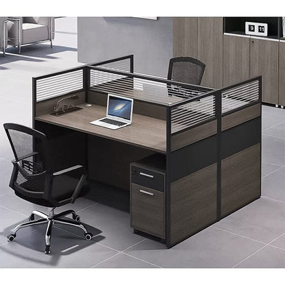 デスク　オフィスデスク　ワークデスク　高級感　トップパネル付き　配線孔付き　ロック付き  BGZ-405