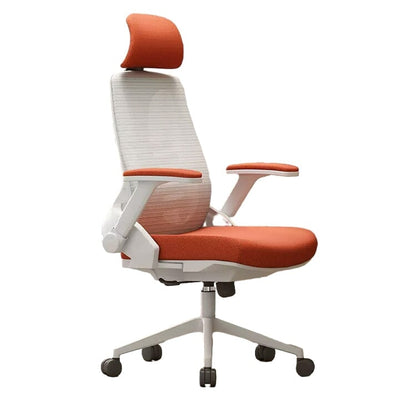 オフィスチェア　オフィス　チェア　昇降式アームレスト　人間工学　ヘッドレスト　高密度ウレタンフォーム　ナイロン製五本脚ベース　静音キャスター   BGY-480