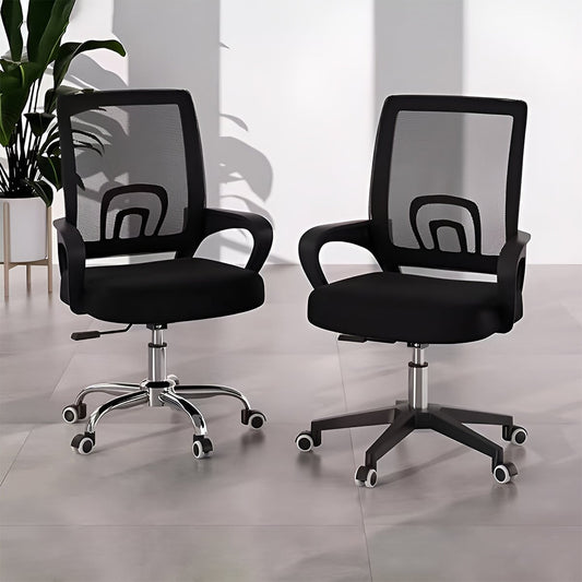 弧状背もたれ　フィット感　ランバーサポート　メッシュ　通気性　リクライニング　五本脚ベース　チェア　オフィスチェア　弾力性　反発力　快適　心地よい　ブラック　グレー　BGY-035    