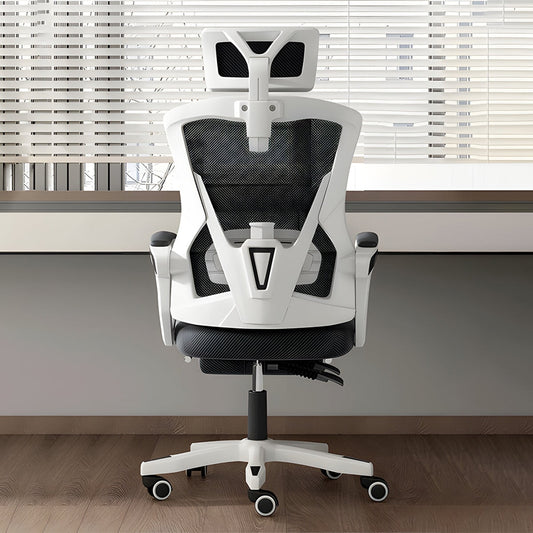 リクライニング ヘッドレスト フットレスト 昇降回転式 メッシュ生地 通気性 チェア オフィスチェア 二重充填 柔らか 快適 BGY-C002 chickagu