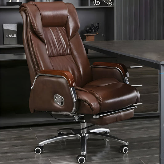 リクライニング 二重クッション アームレスト カウレザー ふくよか ボリューム感 チェア オフィスチェア エグゼクティブ 快適 心地よい 上質 BGY-C019