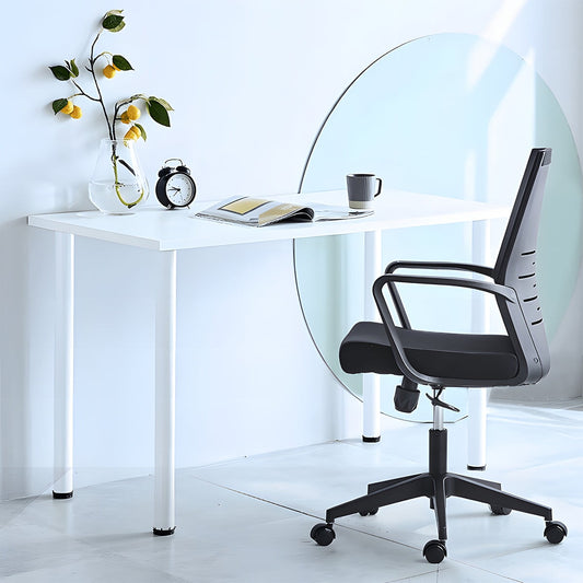 メッシュ 通気性 ファブリック リクライニング ウレタン 五本脚ベース チェア オフィスチェア ワークチェア キャスター 床のキズ防止 快適 シンプル BGY-C038 chickagu