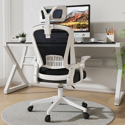 オフィスチェア　チェア　作業用　在宅勤務　昇降回転　跳ね上げ式アームレスト　人間工学　高反発ウレタン　メッシュ生地　快適　柔らか　通気性　使いやすい　BGY-C048